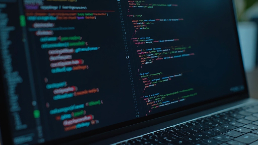 Semantische HTML code zichtbaar in code editor met kleurgecodeerde syntax