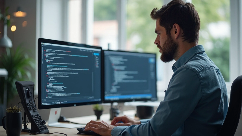 Code editor met CSS media queries zichtbaar voor responsive breakpoints